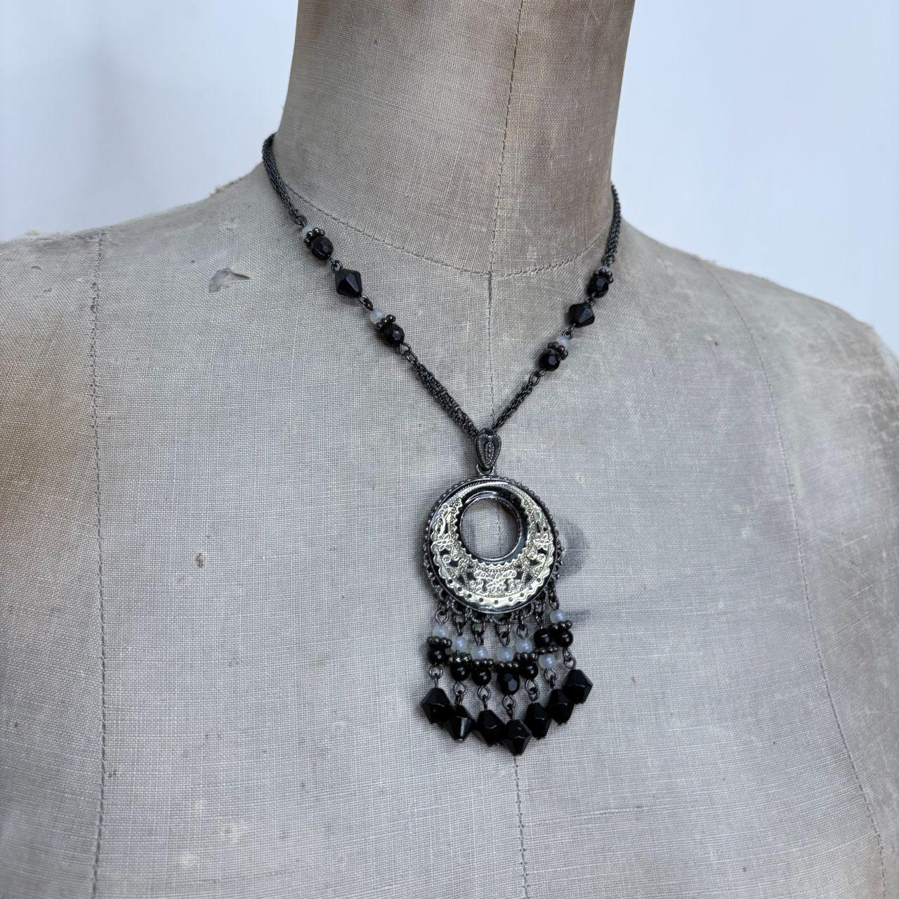 Beaded gothic grunge necklace