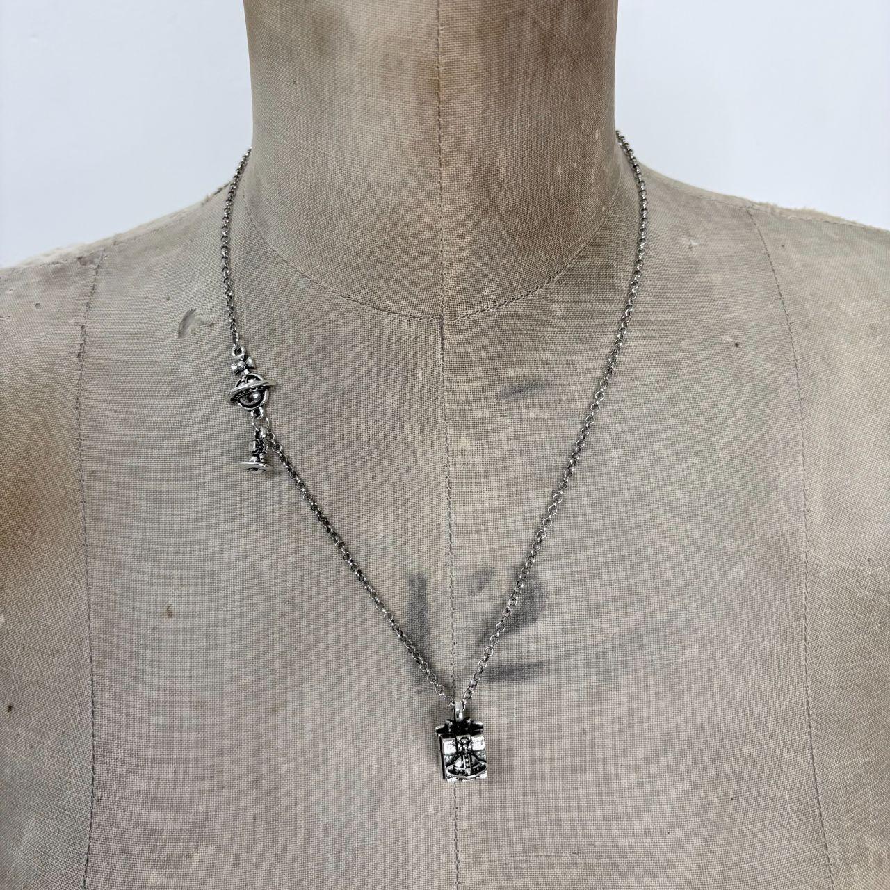 Silver vivienne westwood 90s present necklace