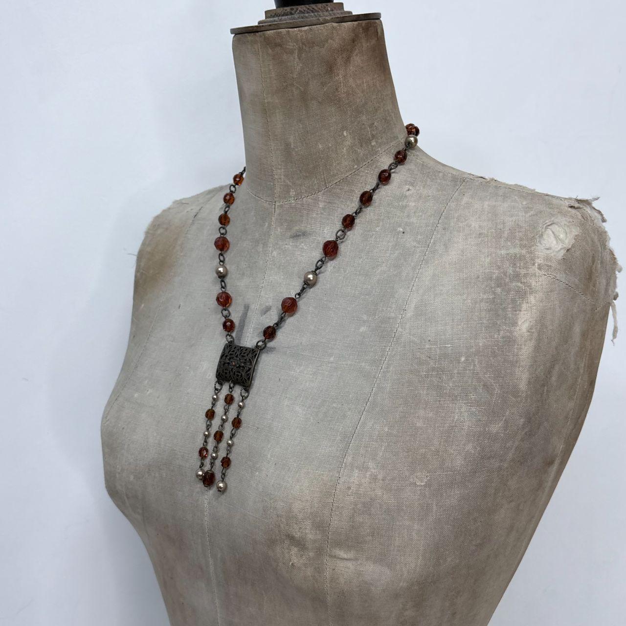 Boho hippie beaded necklace