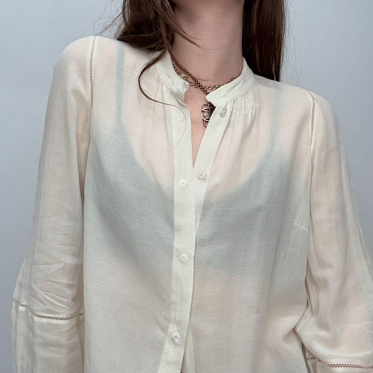 Sheer lace Chloé blouse