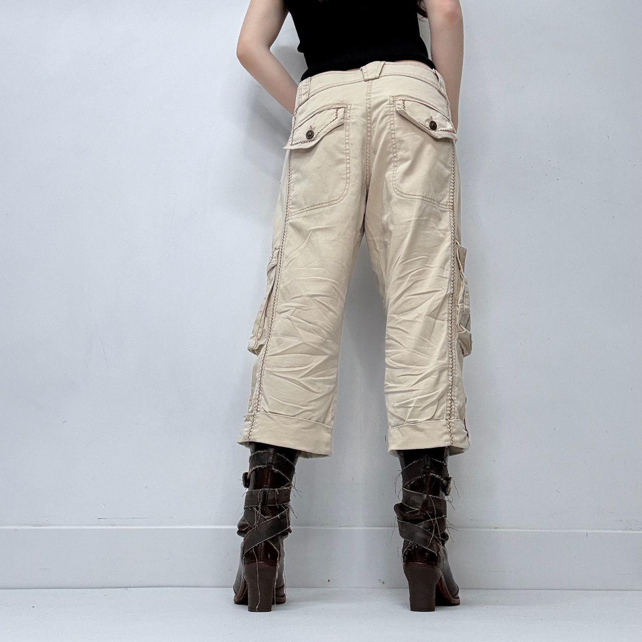 Tan utility Cavalli capri pants