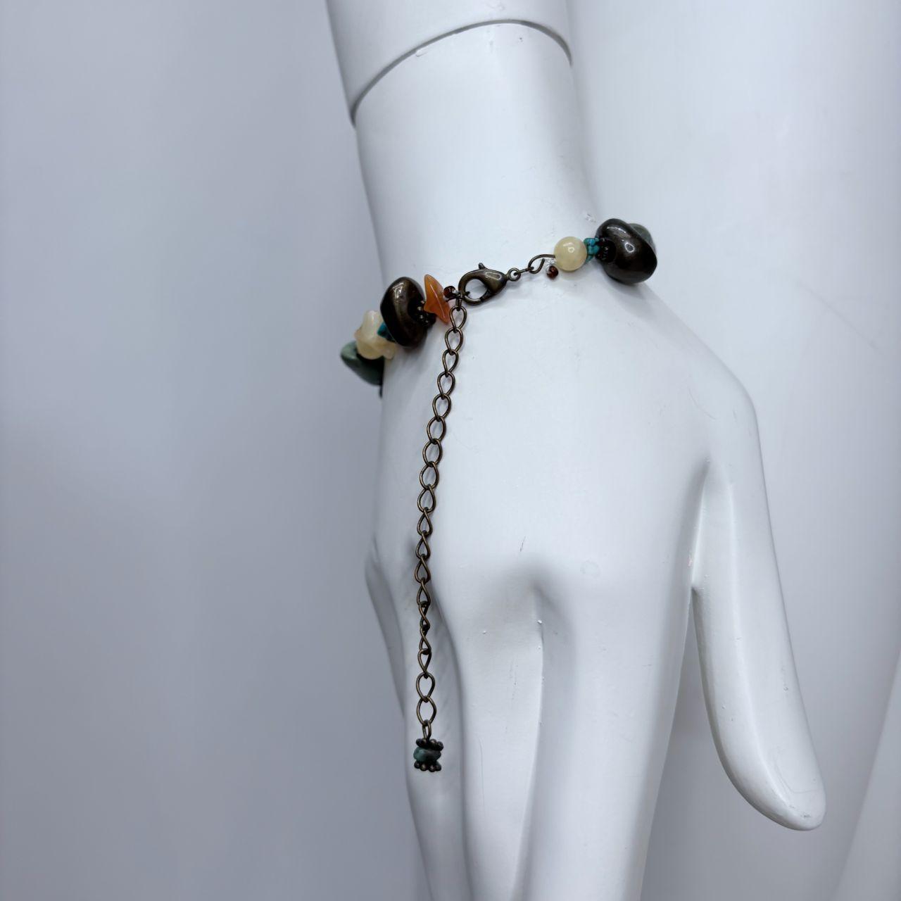 Gemstone beaded boho bracelet