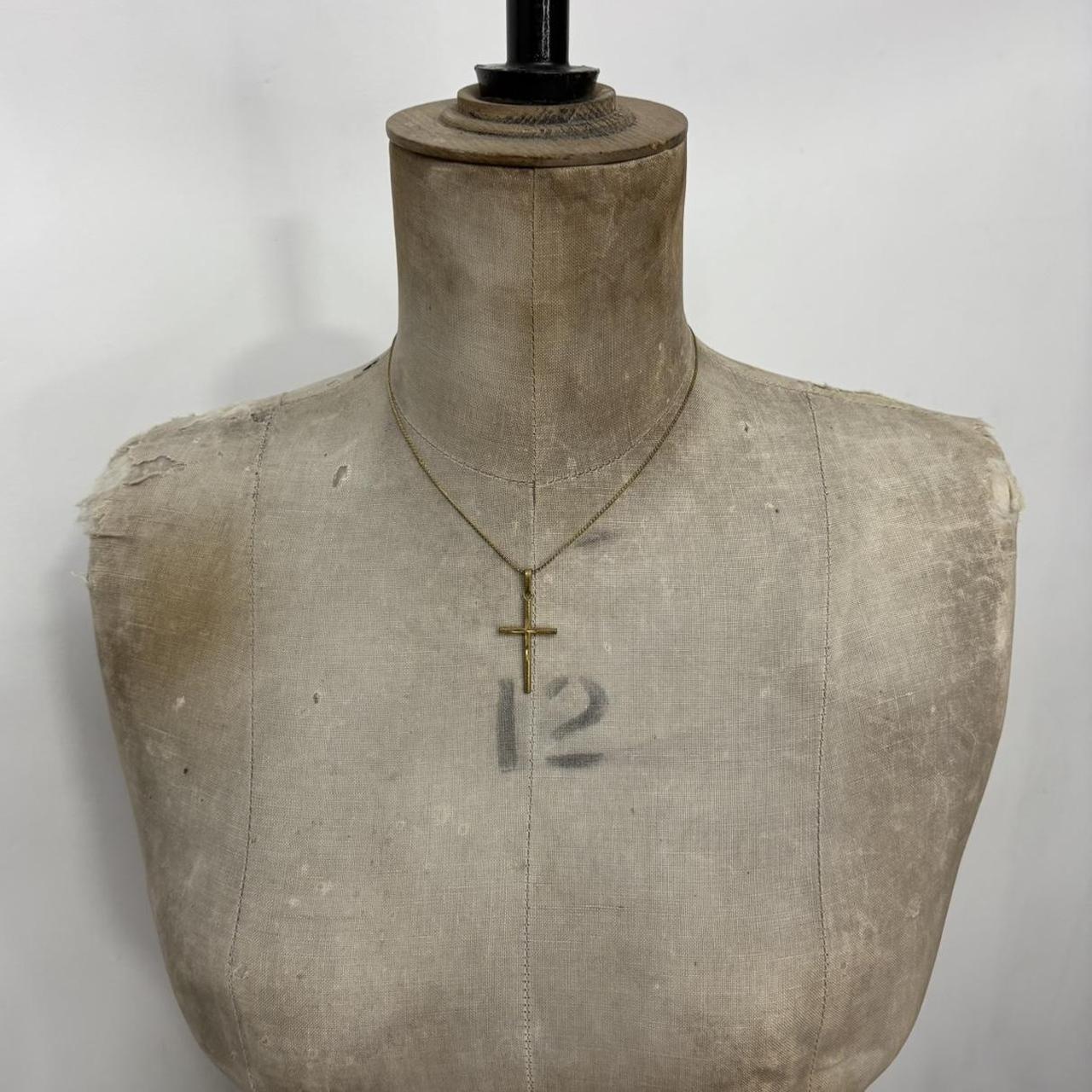 Gold cross necklace