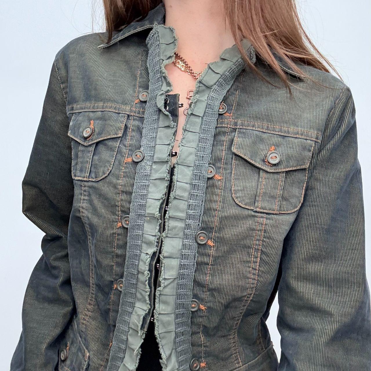 Distressed military jacket