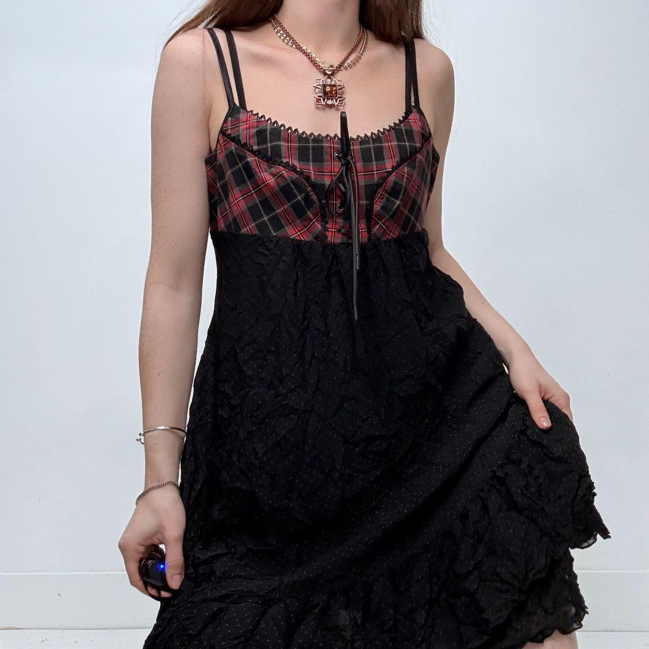 Cop copine tartan grunge dress