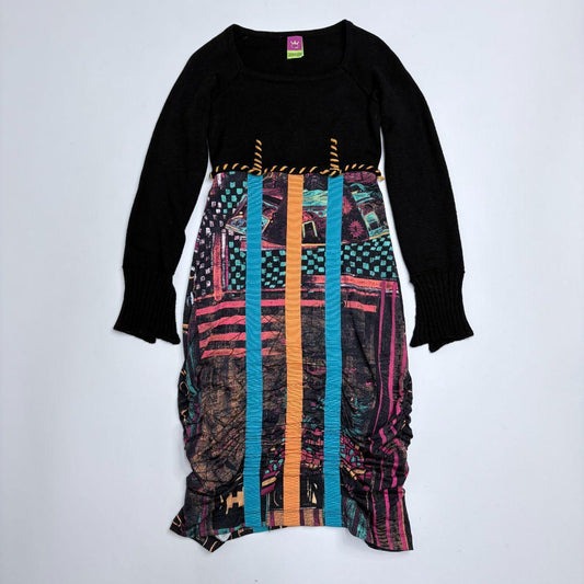 Save the Queen graphic knit dress
