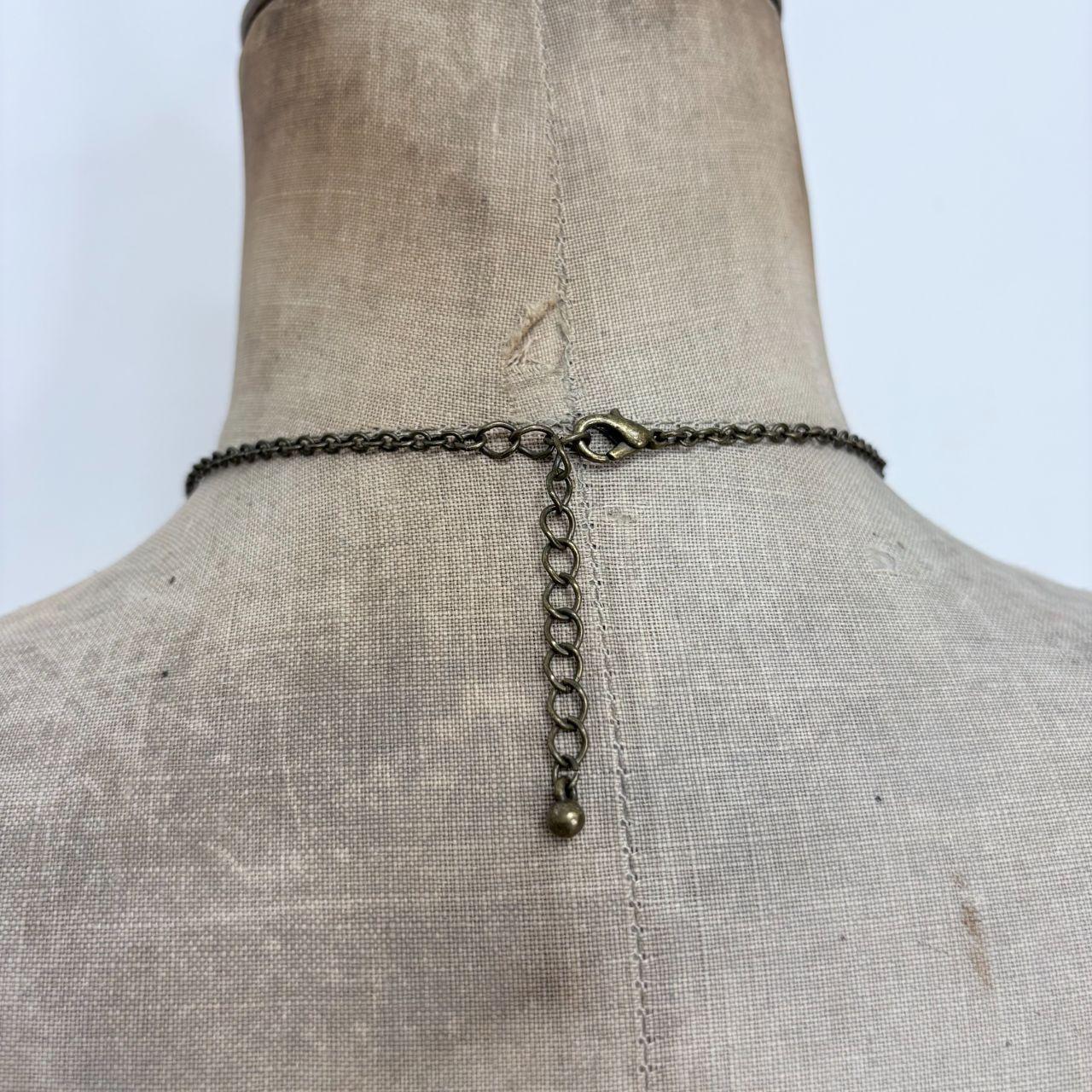 Gothic grunge draped necklace