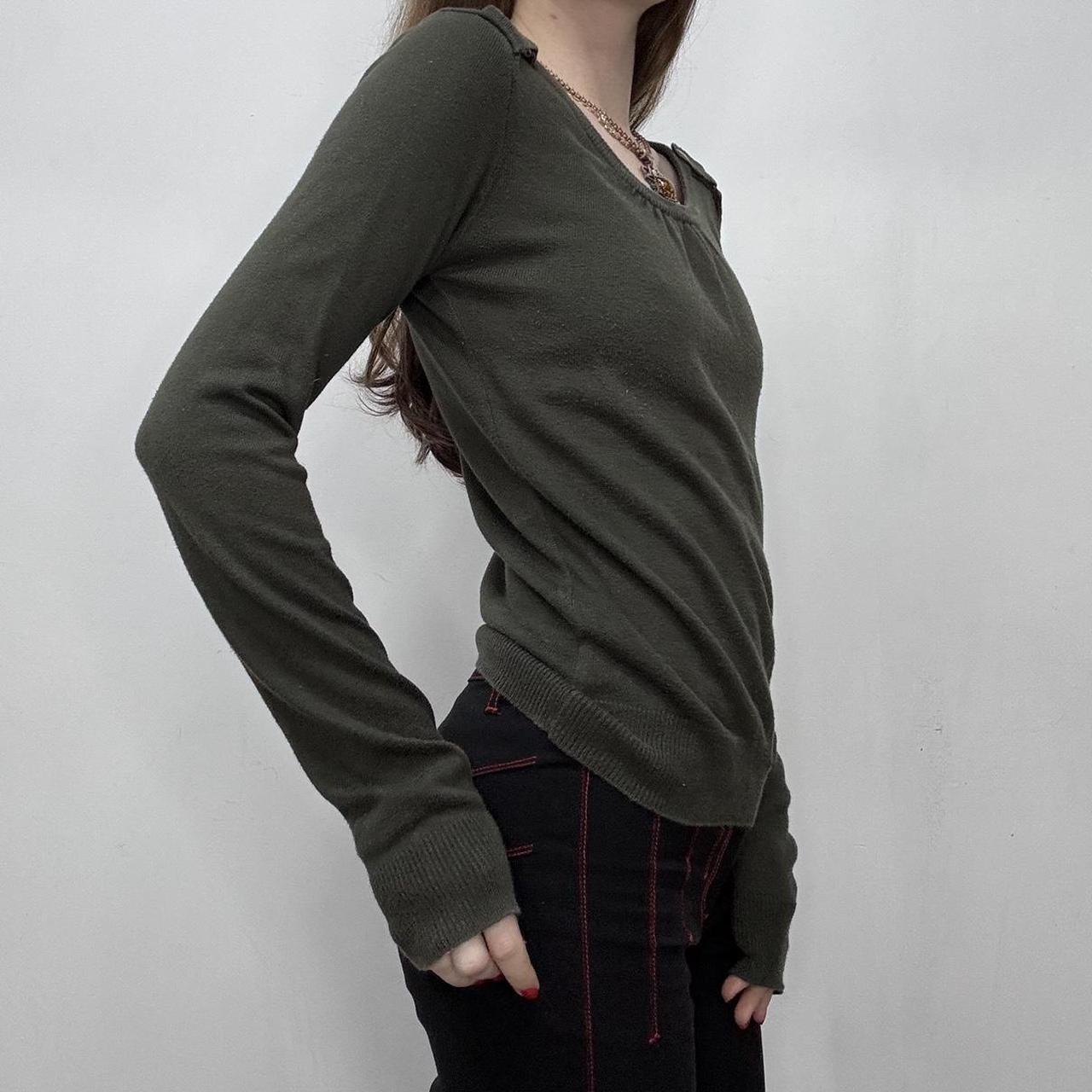 Khaki military Burberry jumper