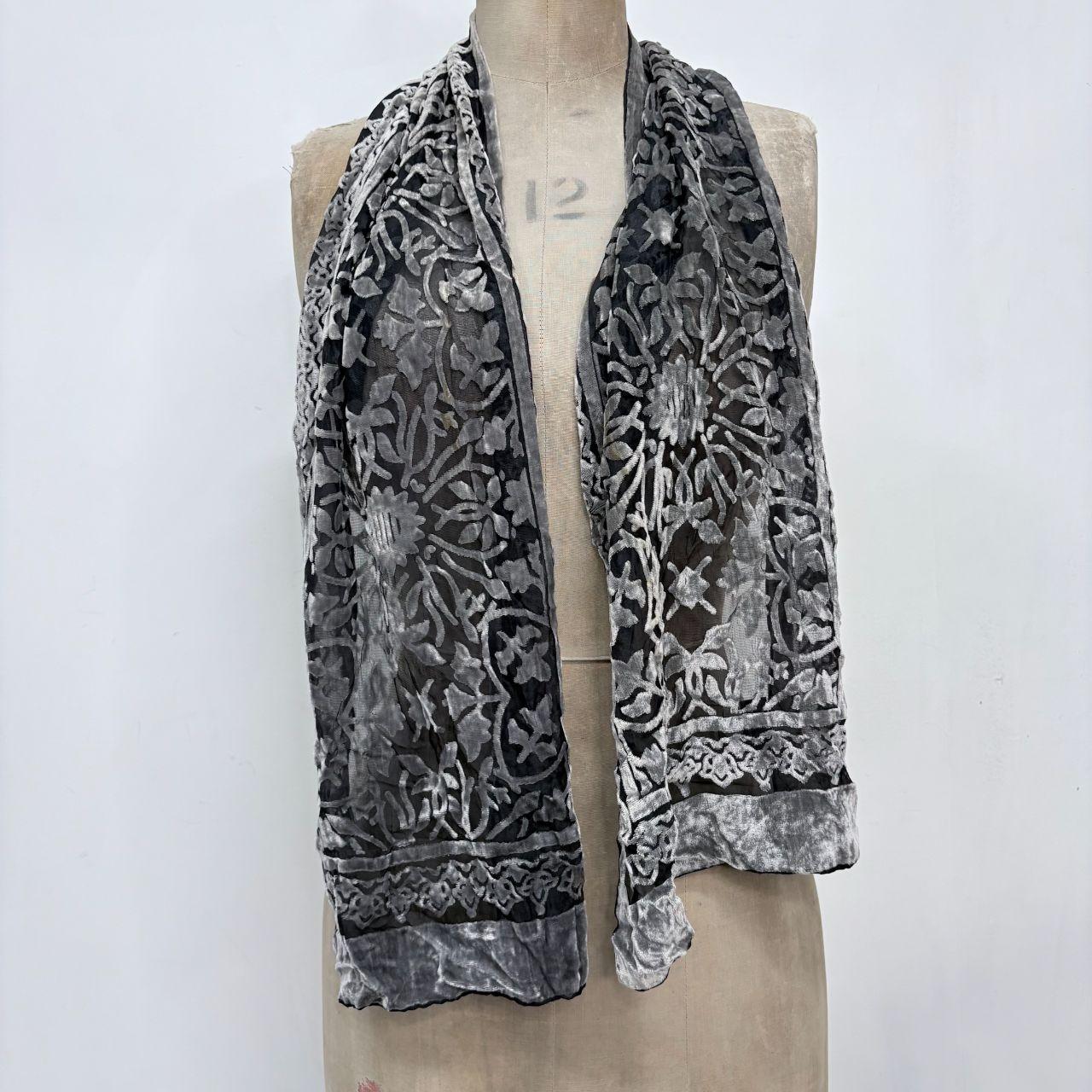 Velvet hippie sheer scarf