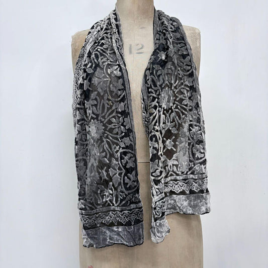 Velvet hippie sheer scarf