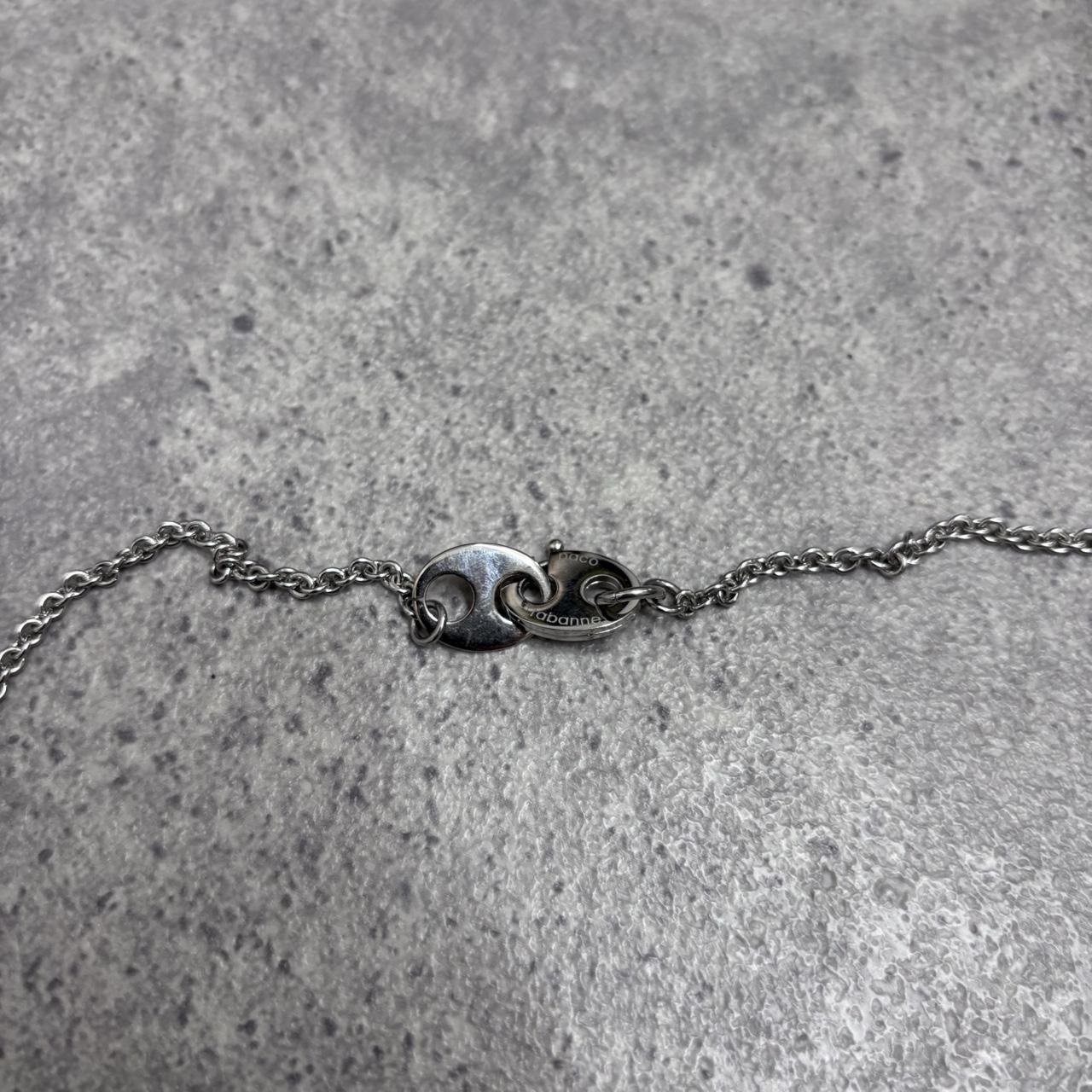 Draped metal Paco Rabanne necklace