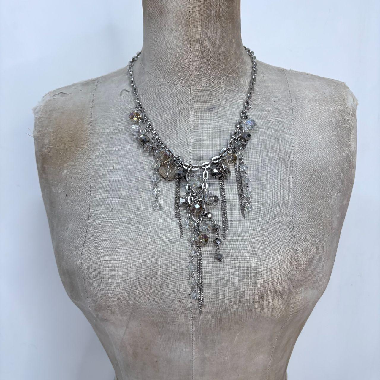 Draped chain grunge necklace
