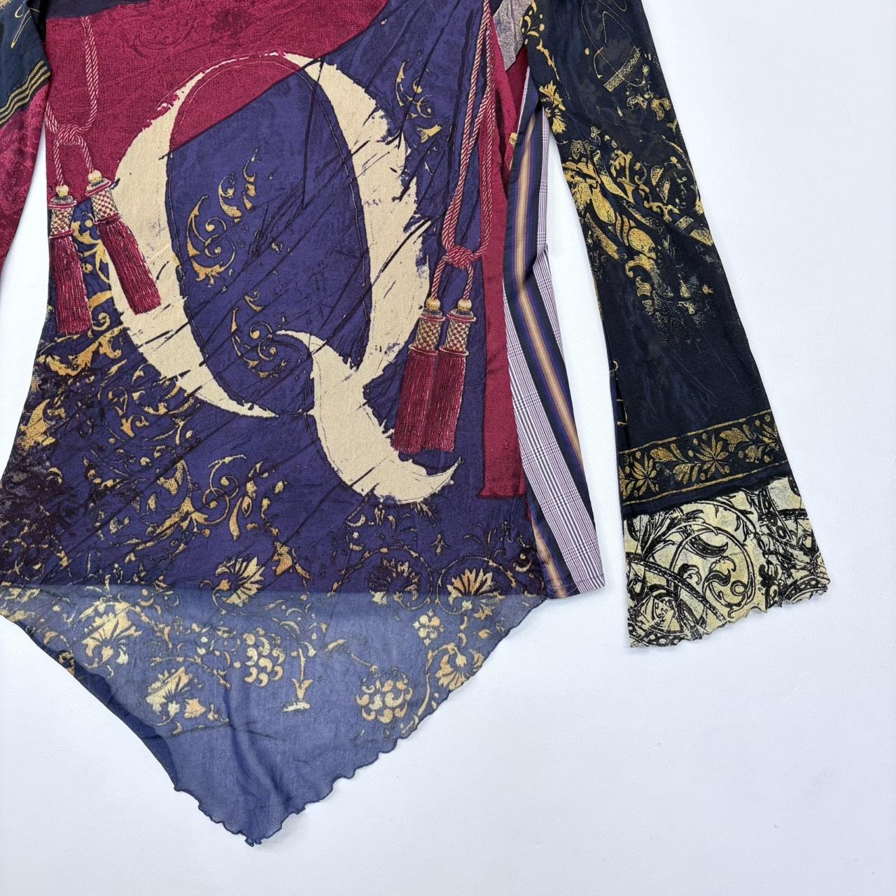 Paisley flared Save The Queen shirt