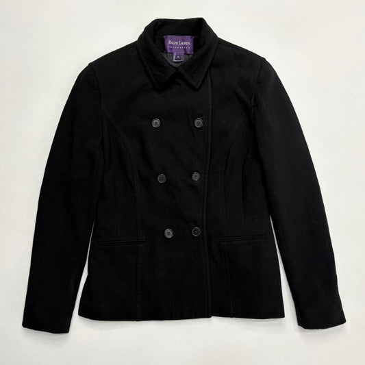 Black ralph Lauren purple label pea coat