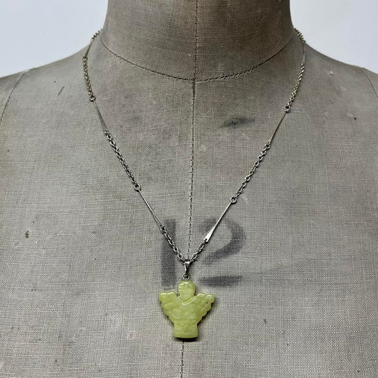 Angel crystal chain necklace