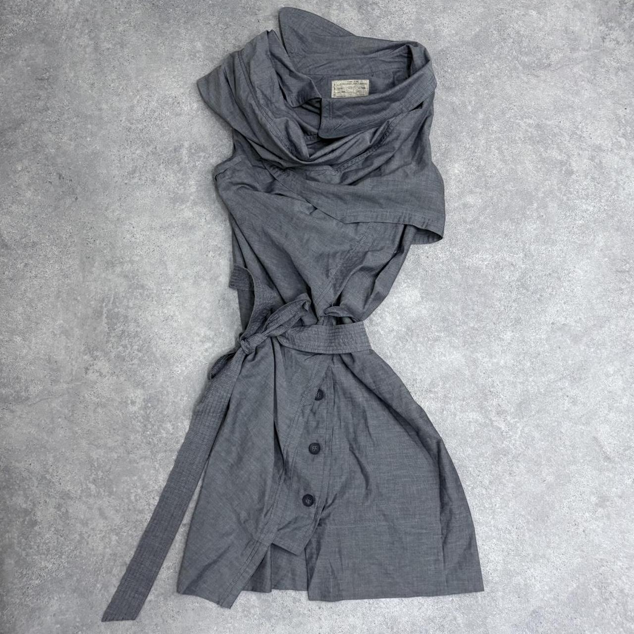 Asymmetric layered archival all-saints dress