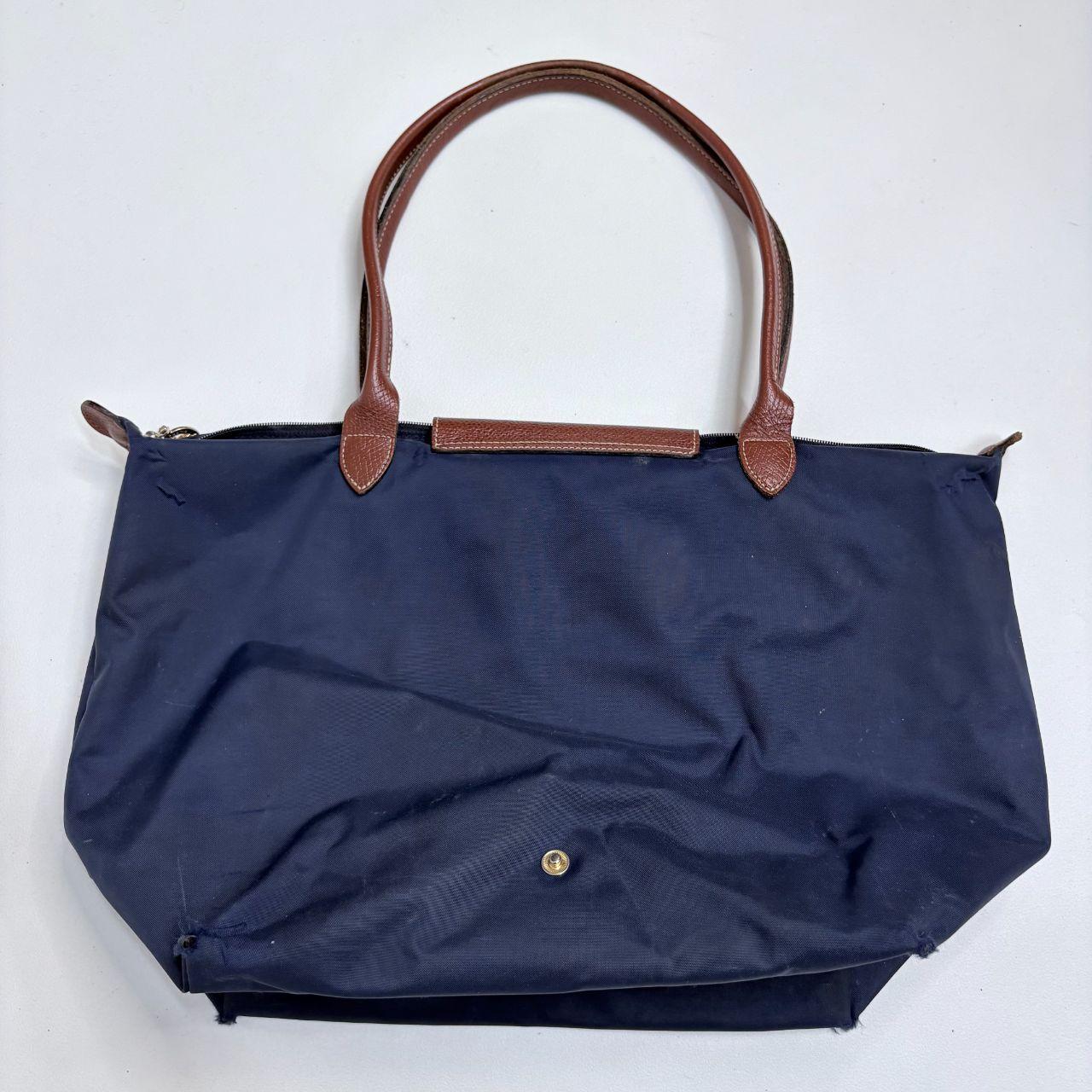 Blue longchamp medium bag