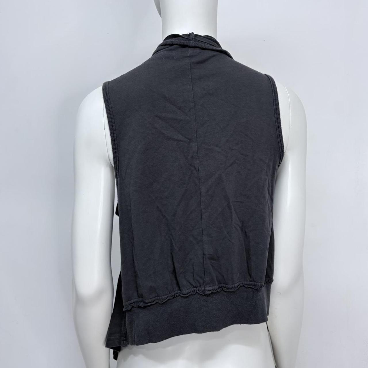Cargo draped grey long vest