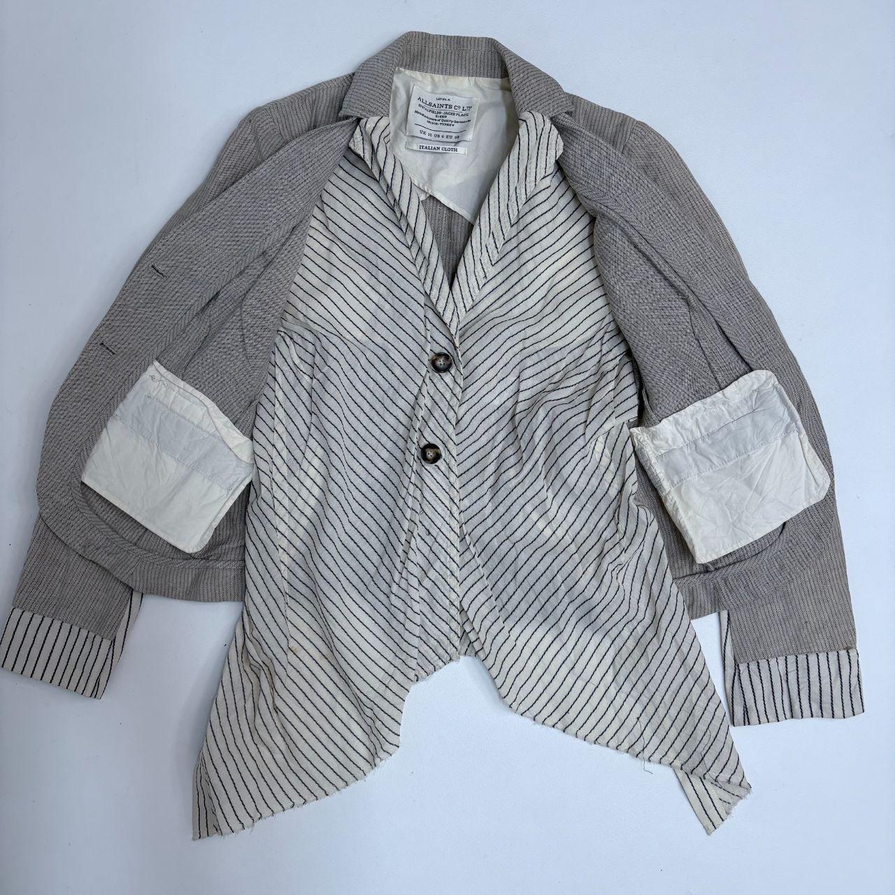 Layered allsaints pinstripe shirt blouse