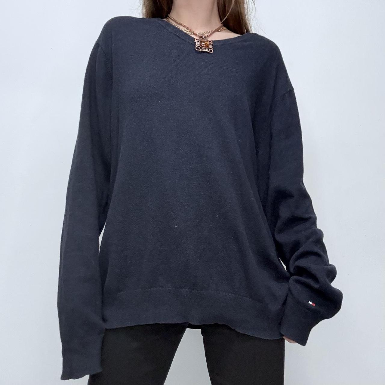 Navy blue slouchy oversized jumper