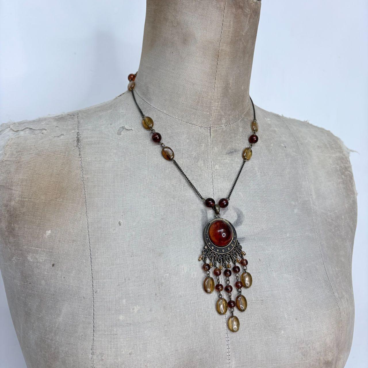 Boho draped fairy gemstone necklace