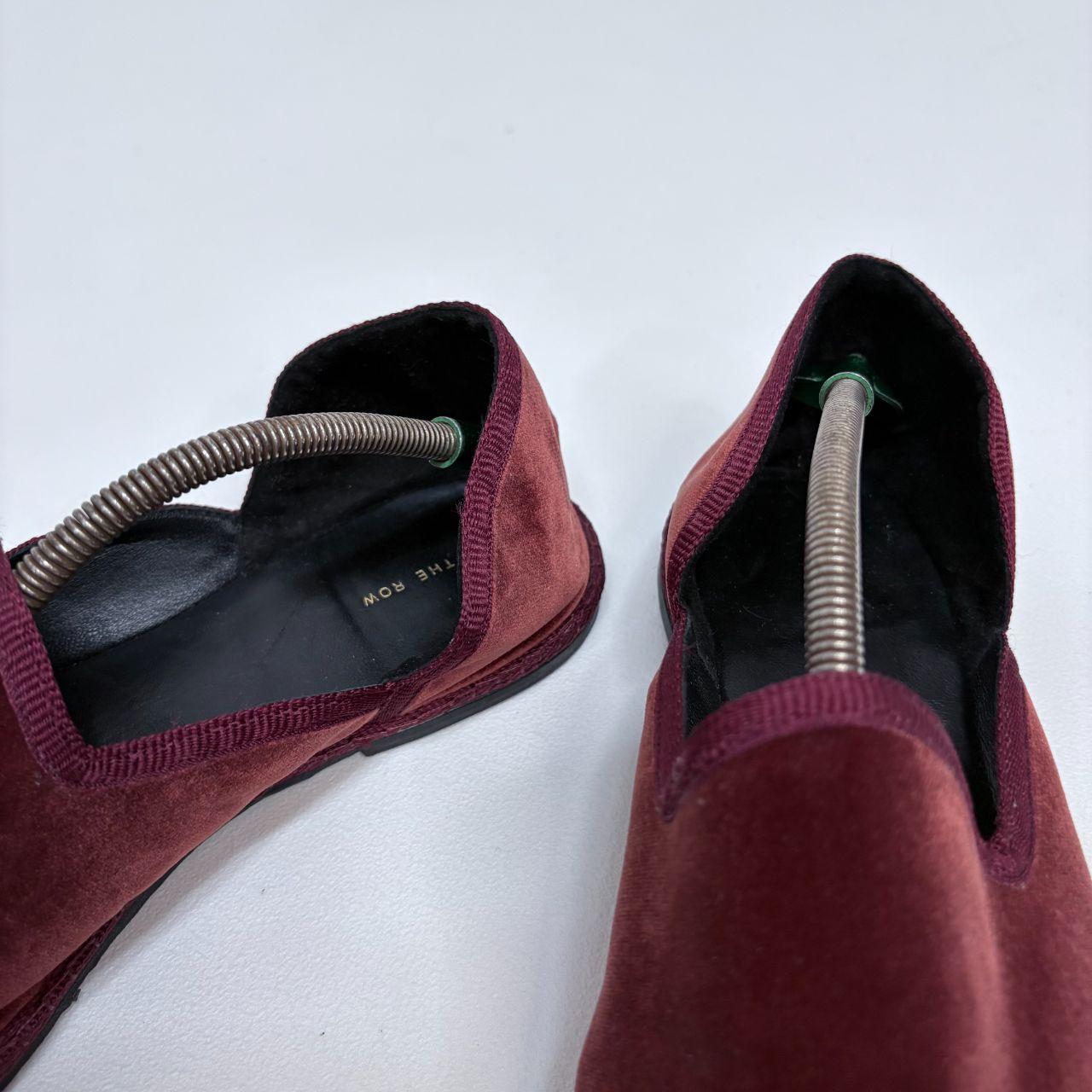 Velvet ballet flat pumps