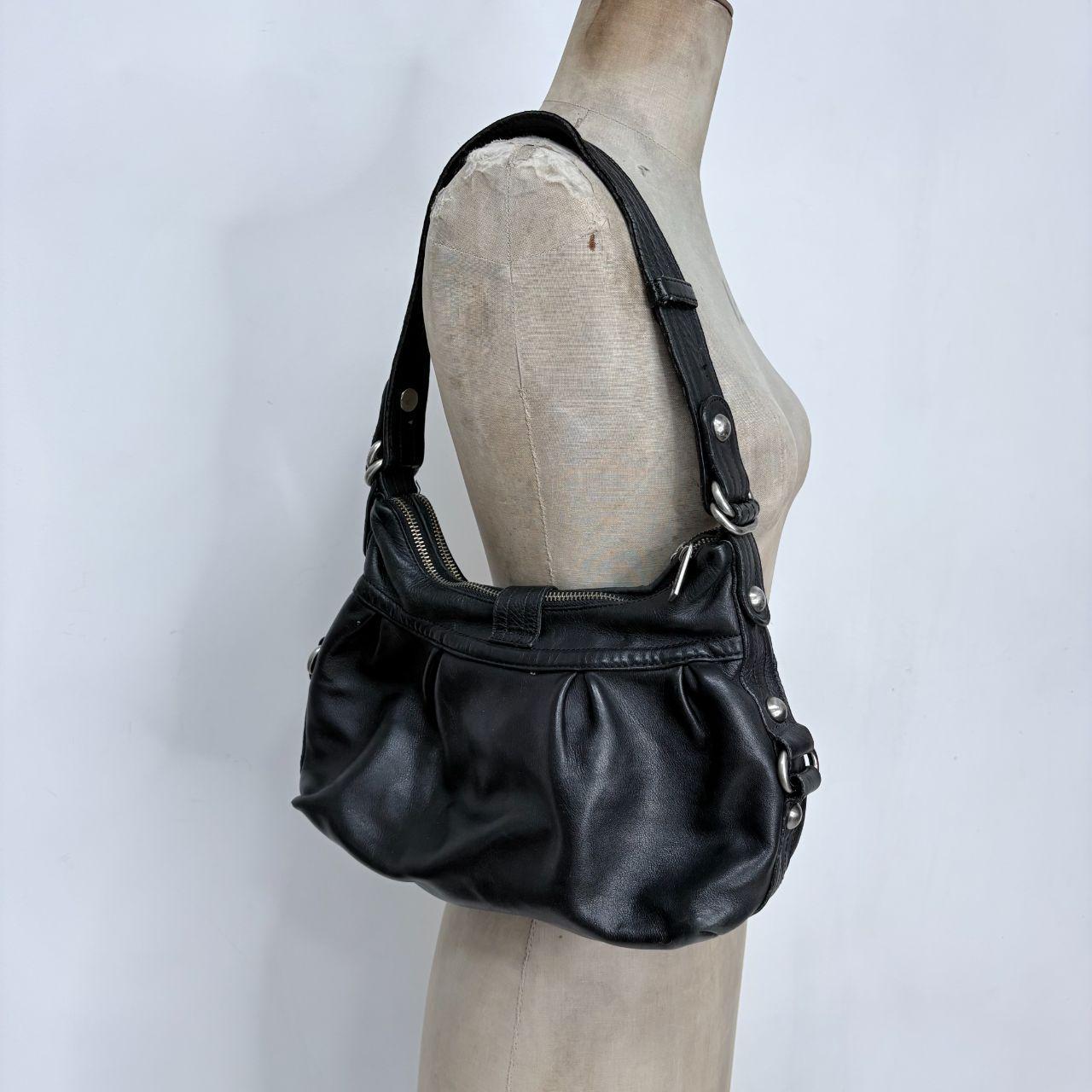 Black slouchy shoulder bag