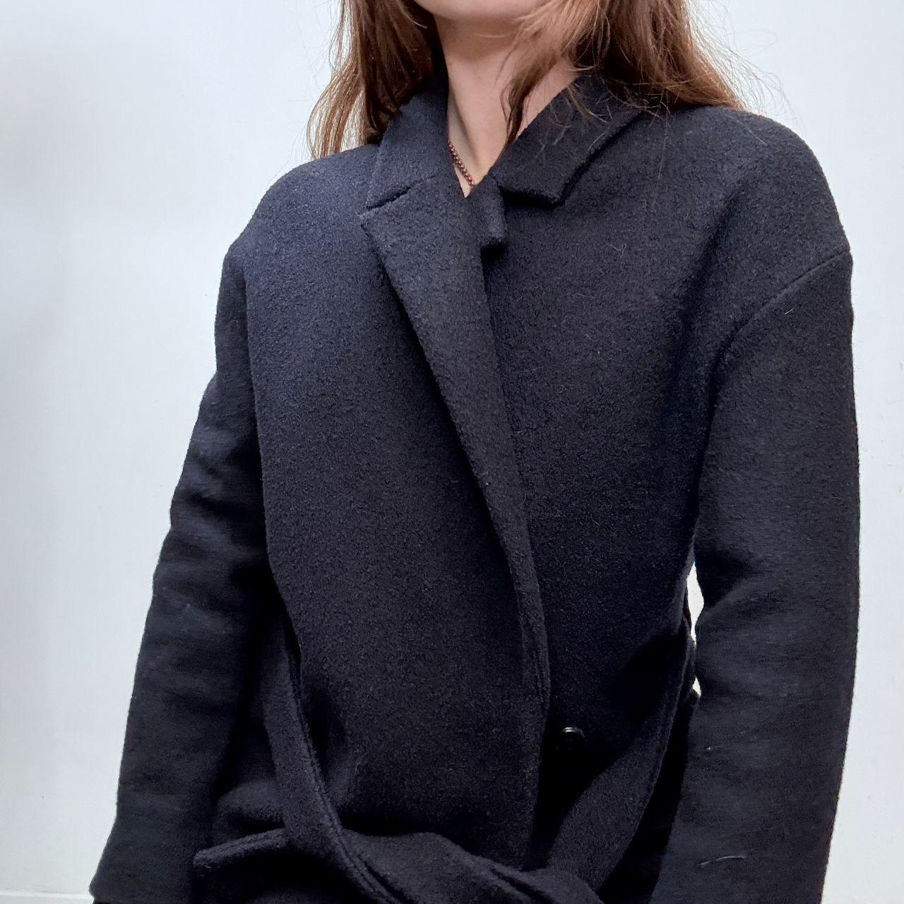 Navy wool COS trench coat