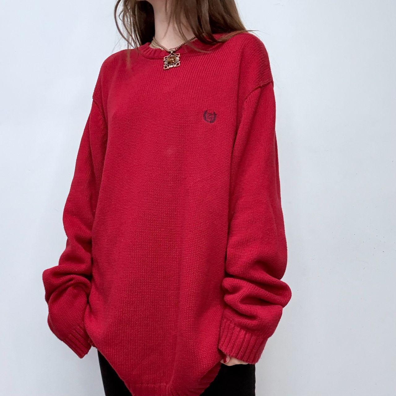 Chunky slouchy knitted jumper