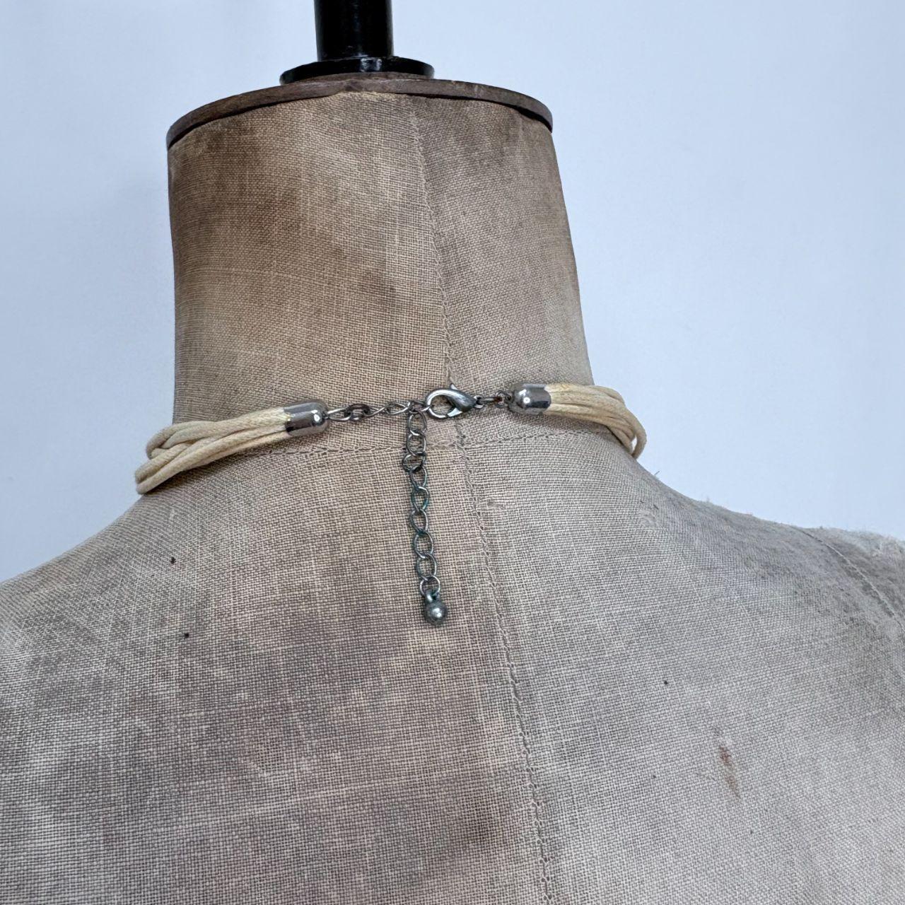 Oversized mother of pearl shell necklace
