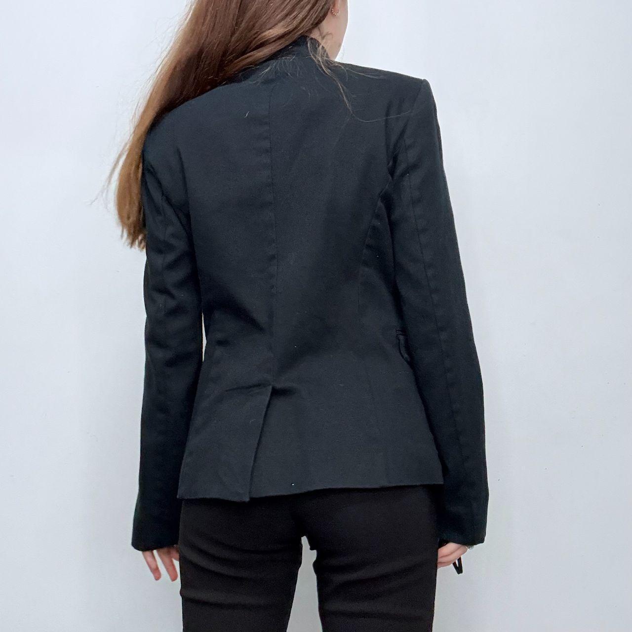 Navy flared miltary jacket