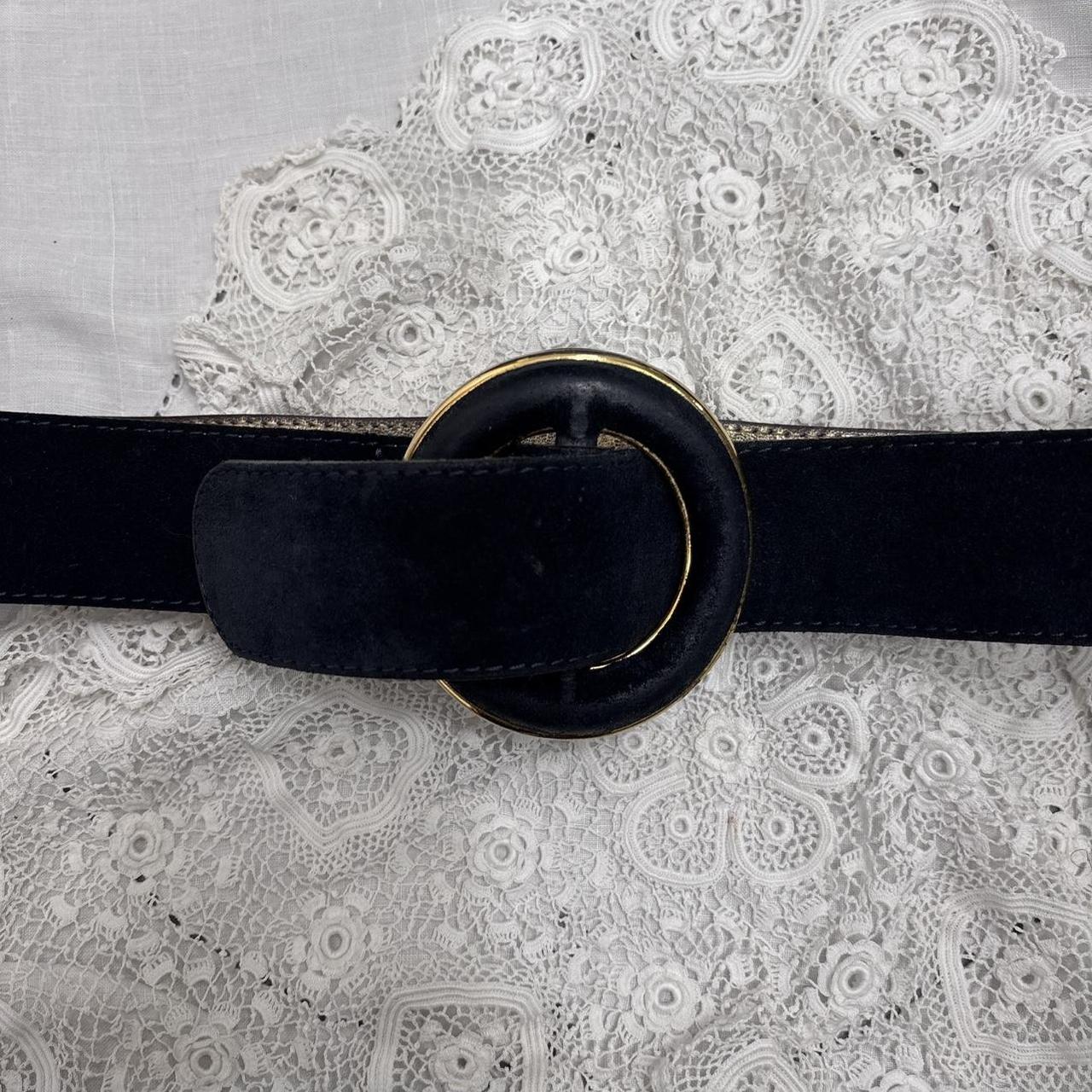 Thick suede belt