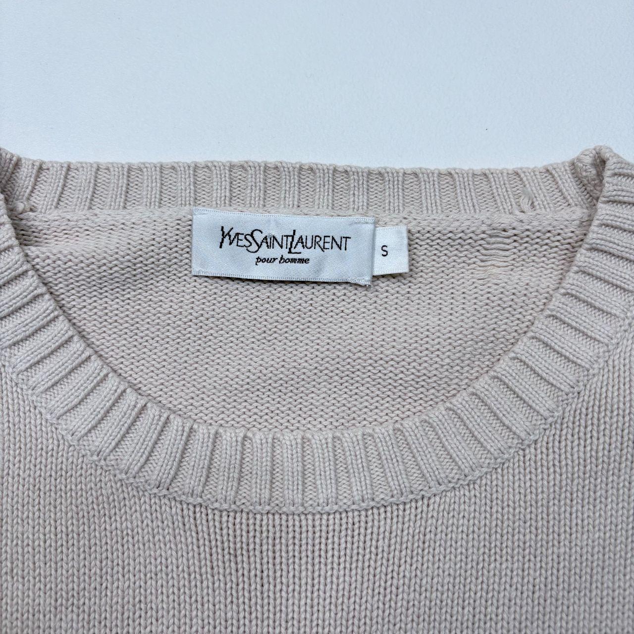 YSL oversized cotton knitted jumper