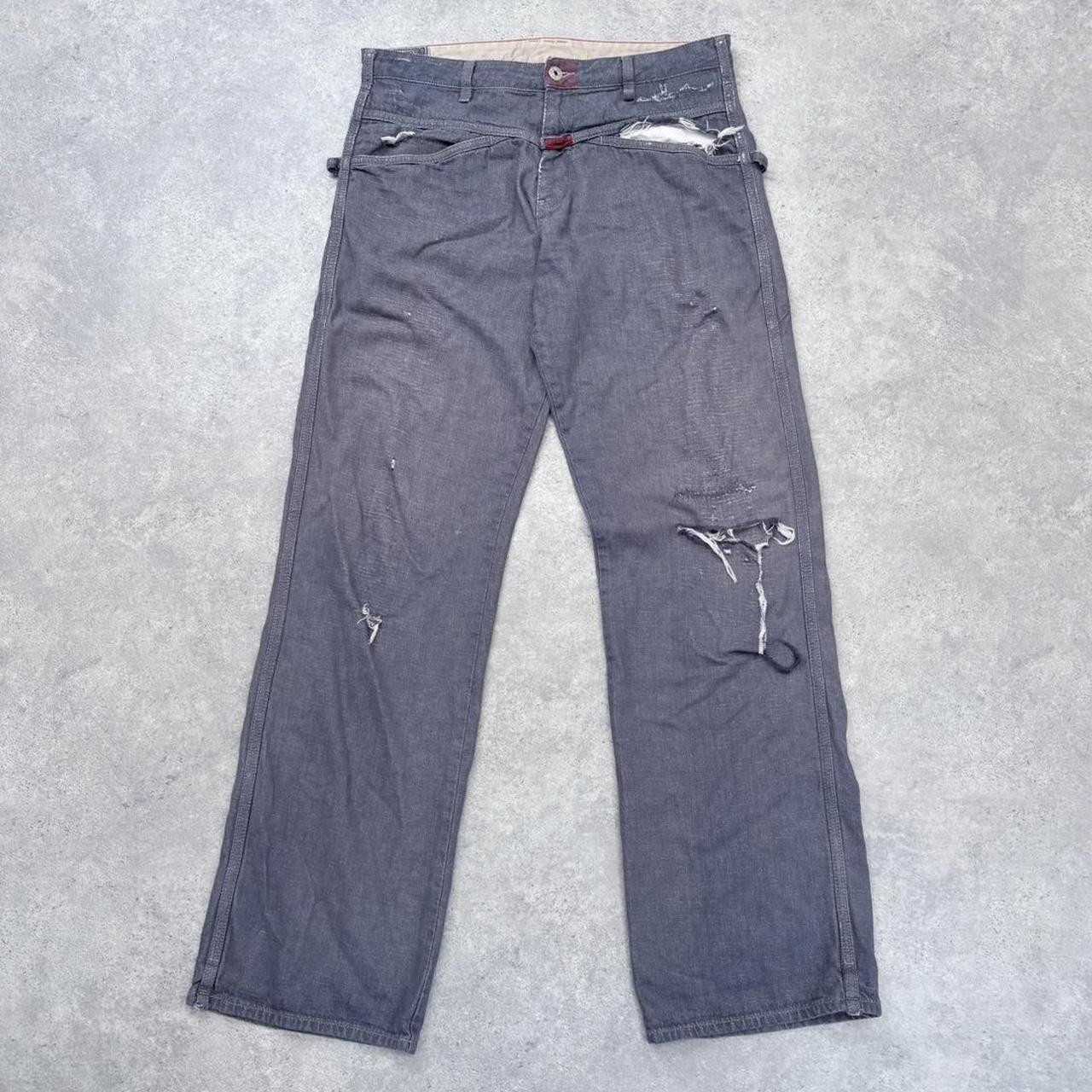Marithe francois Girbaud distressed grunge jeans