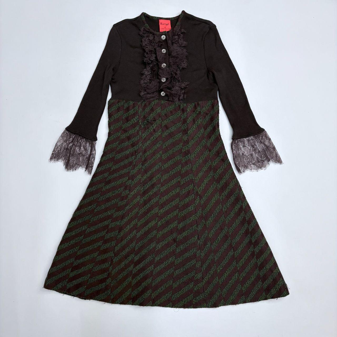 Brown lace fairy distressed dress