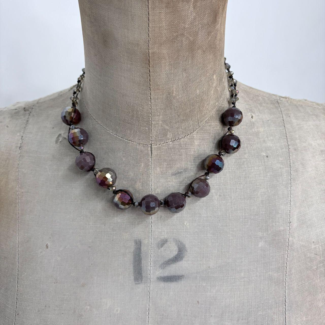 Chunky beaded ball necklace