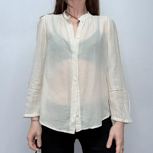 Sheer lace Chloé blouse