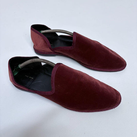 Velvet ballet flat pumps