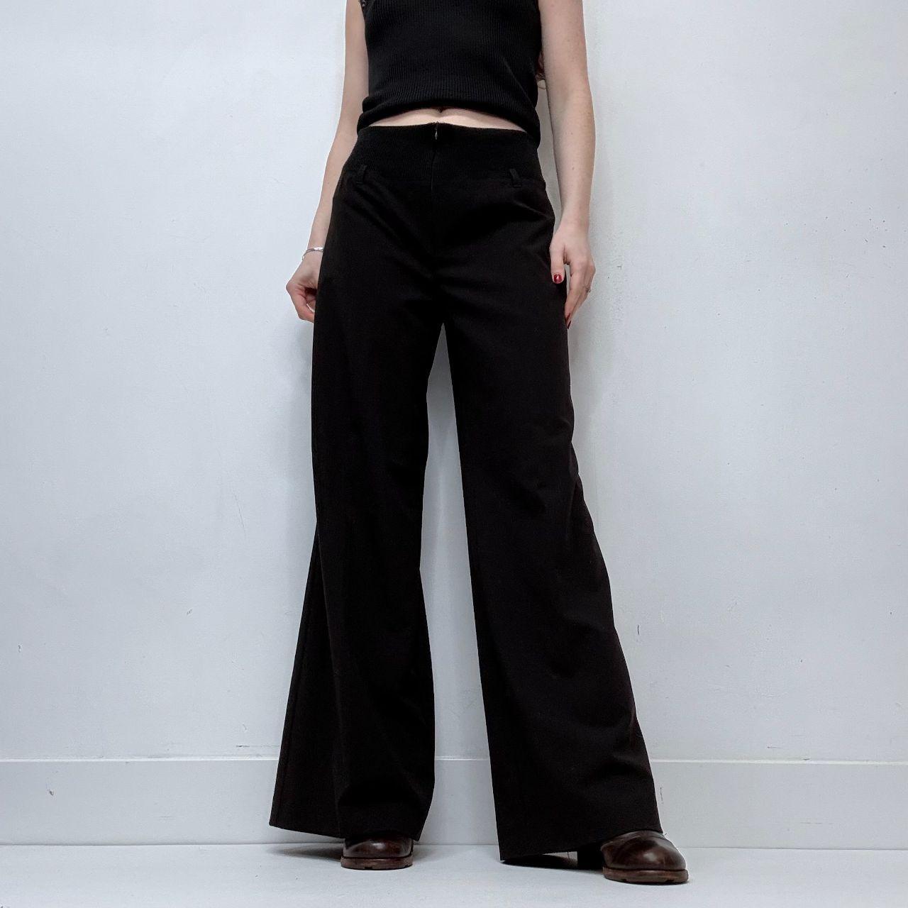 Black flared Cop Copine suit trousers