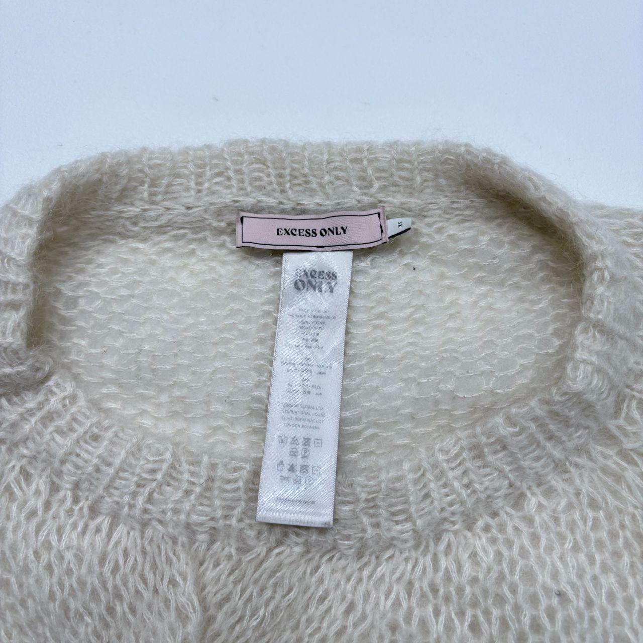 Sheer slouchy mohair silk knit