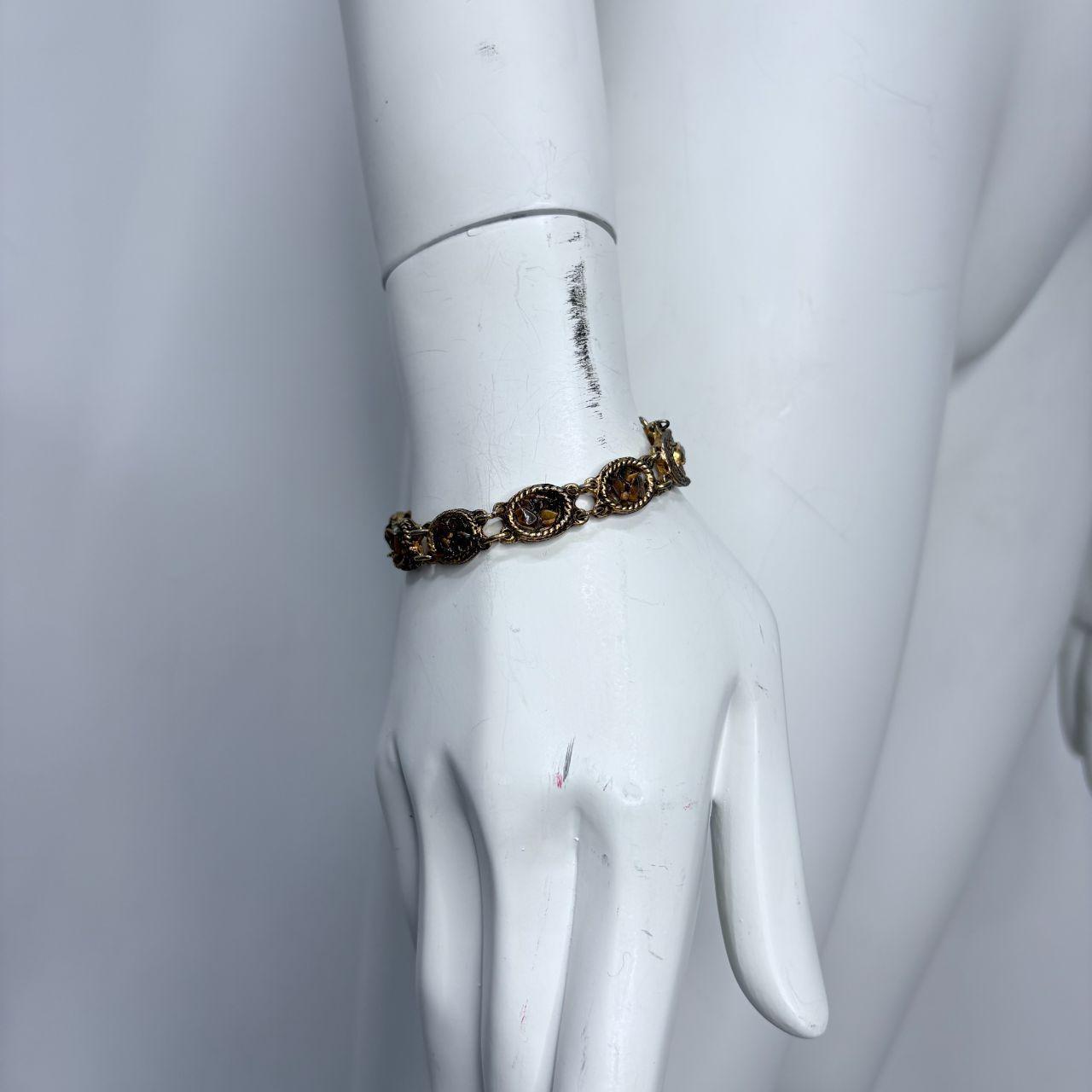 Chunky gemstone baroque bracelet