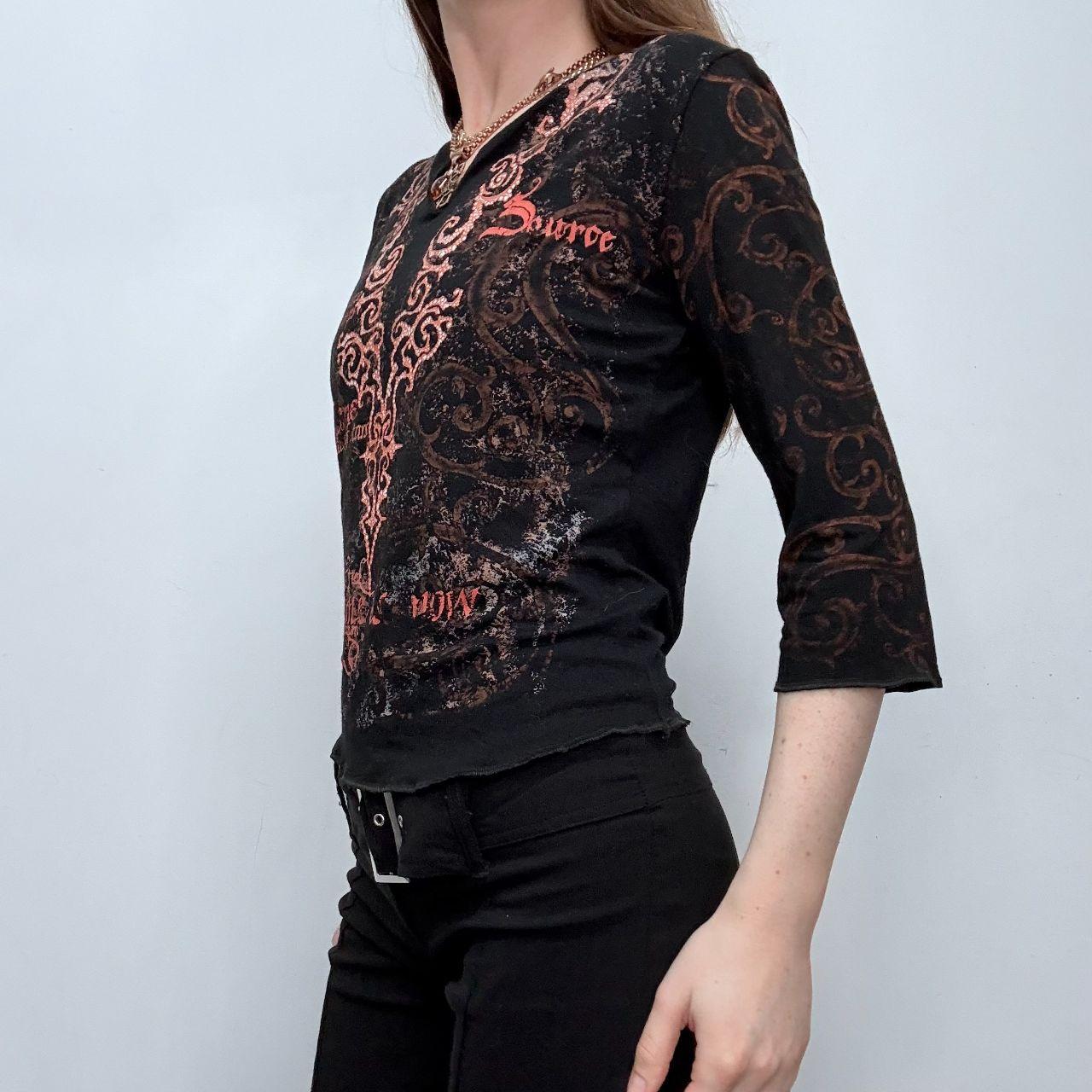 Graphic printed grunge t-shirt