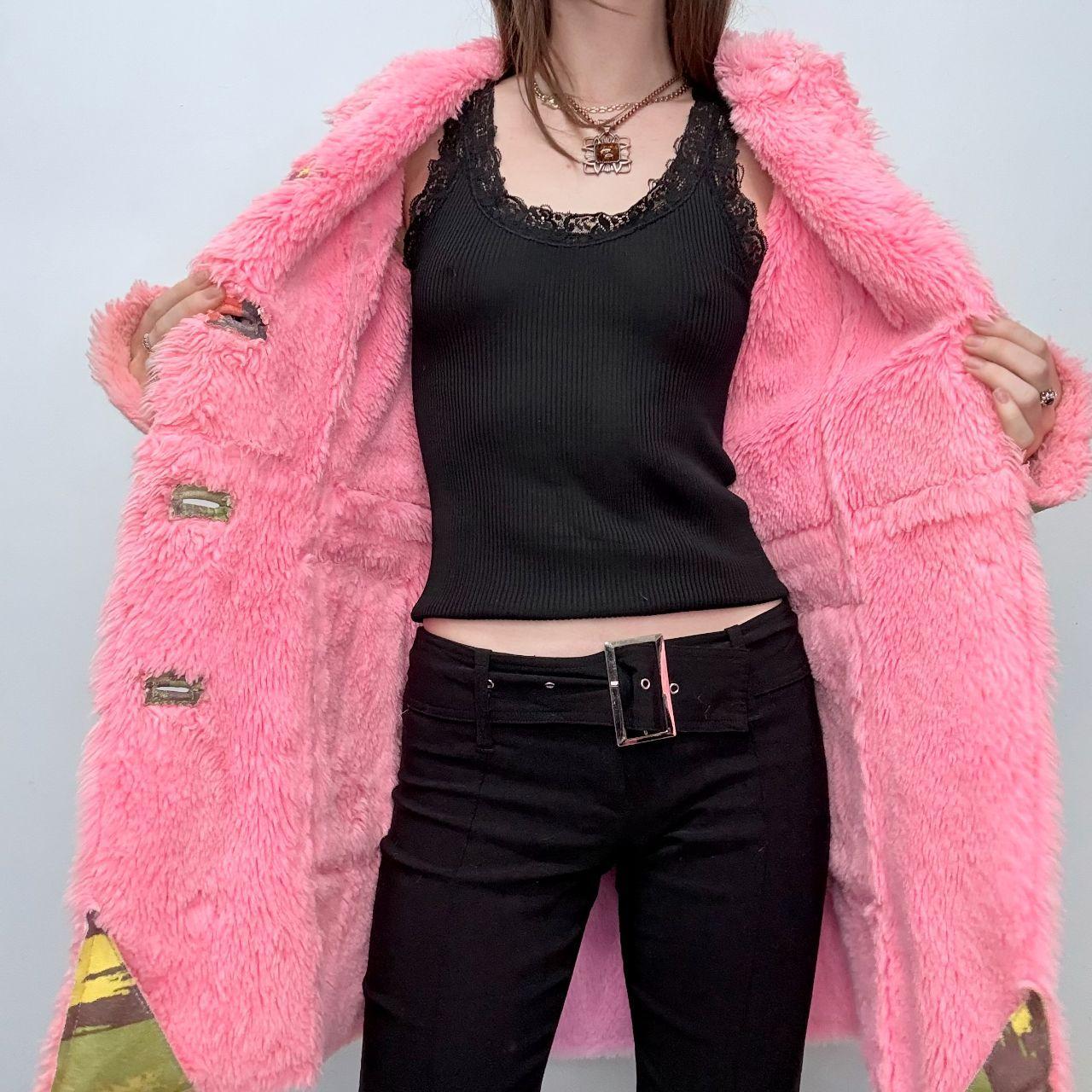 Pink graphic Custo Barcelona coat