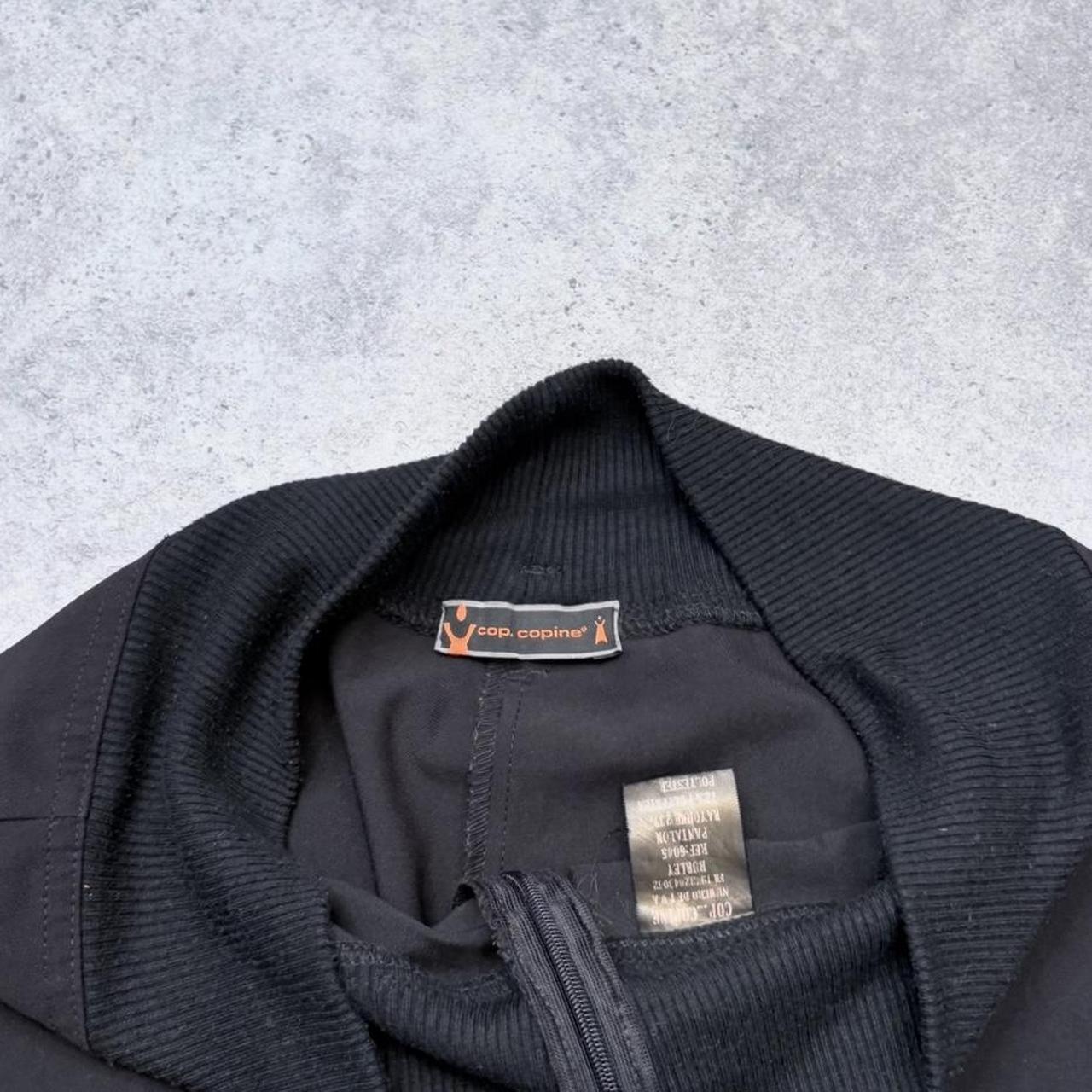 Black flared Cop Copine suit trousers