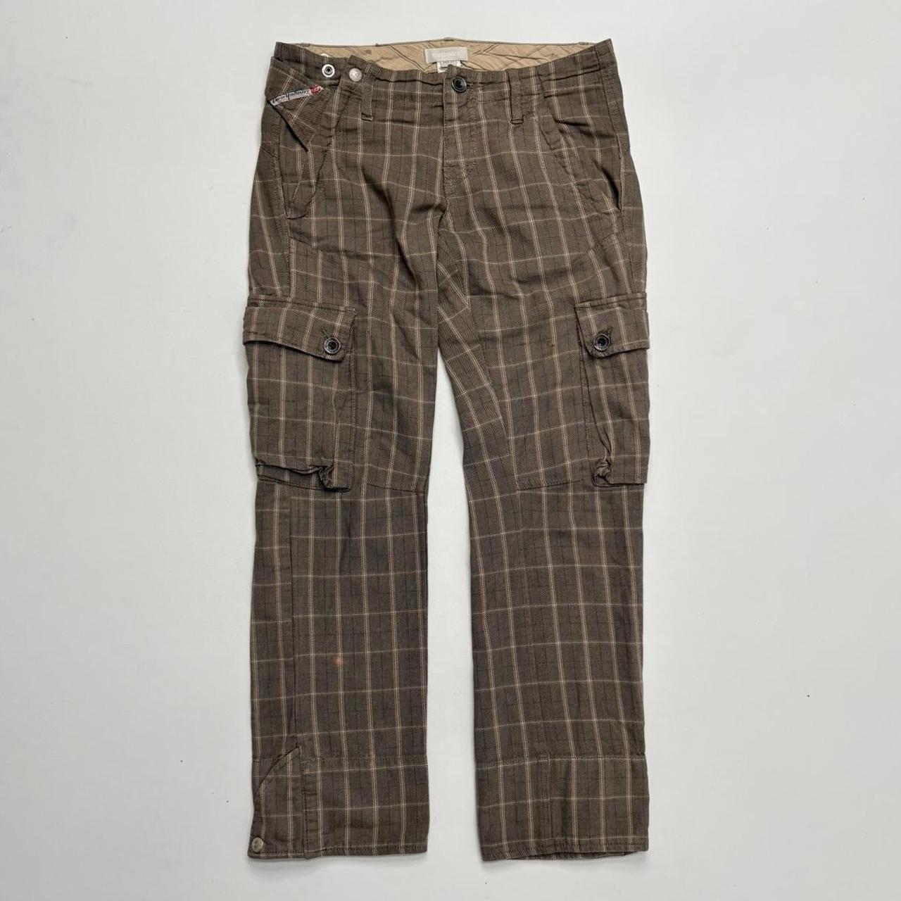 Pinstripe diesel low rise trousers