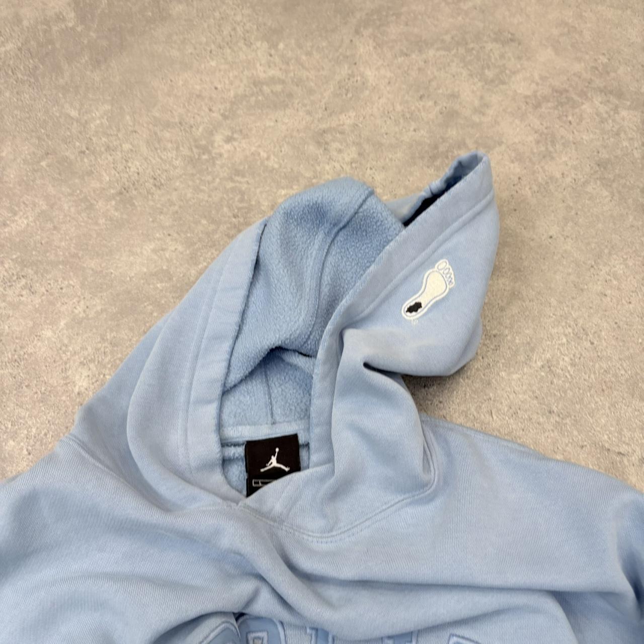 Oversized baby blue varsity hoodie