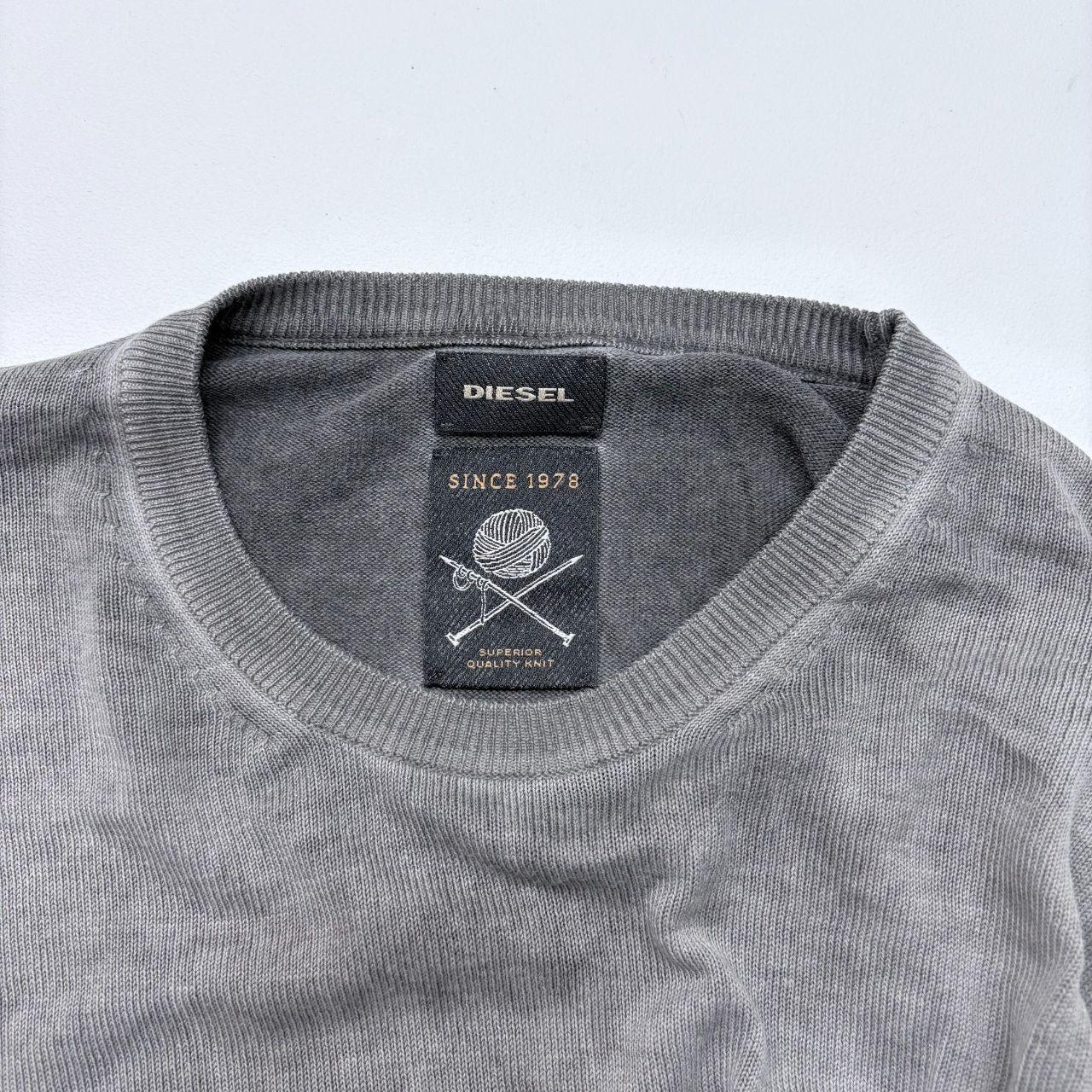 Grey distressed diesel jumper