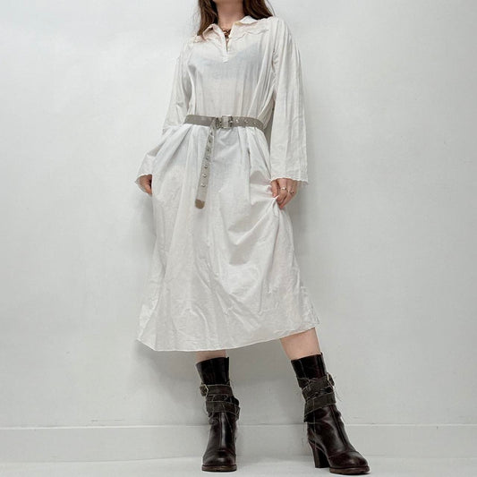 White cotton antique nightie