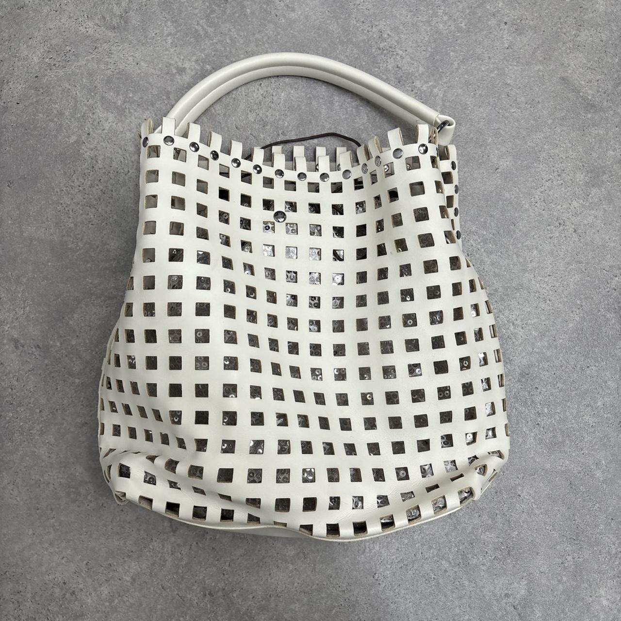 Cut out white oversized bag