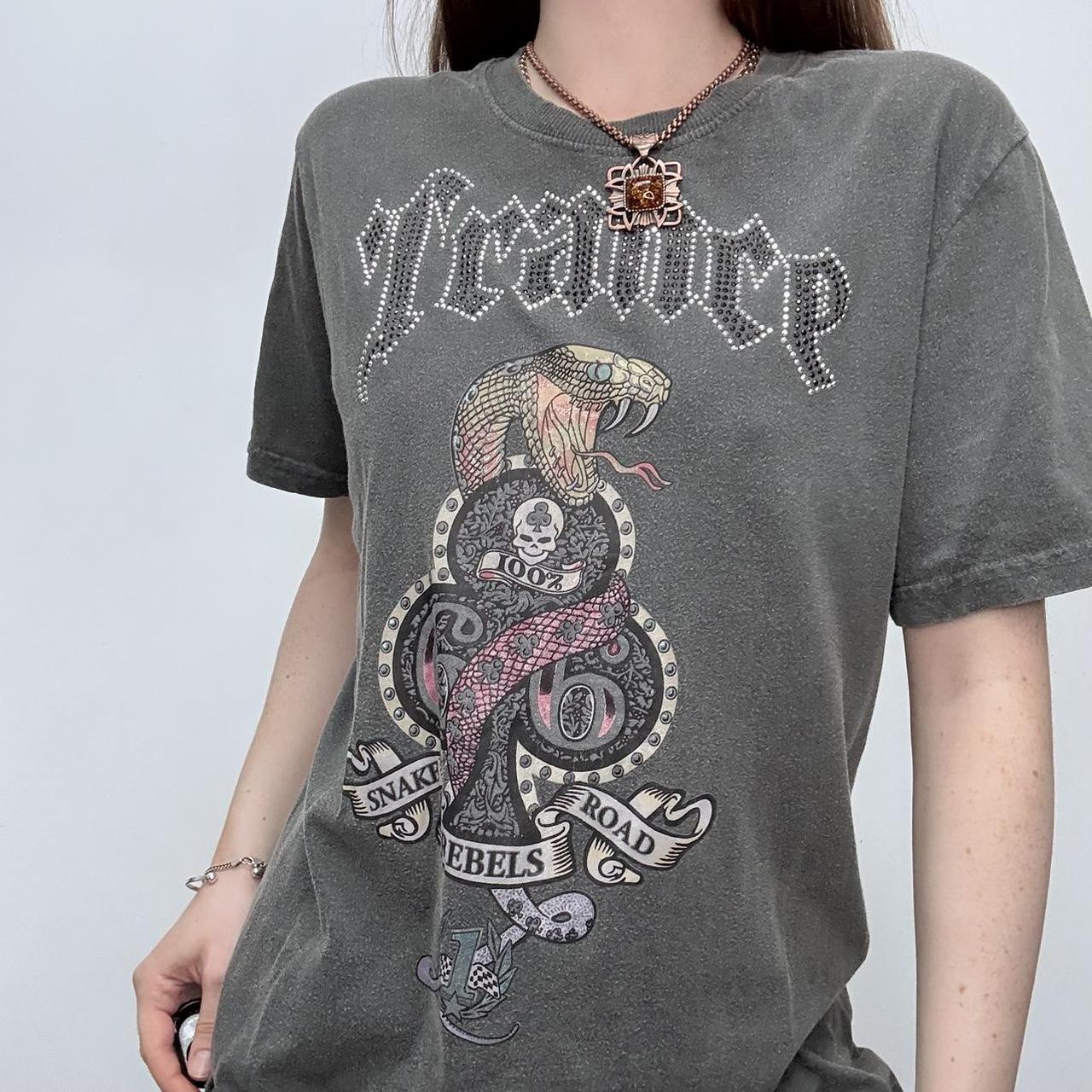Distressed graphic grunge t-shirt